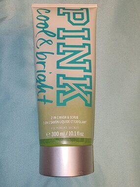 New Victoria's Secret PINK 2-In-1 Wash And Scrub 10 fl oz Cool And Bright